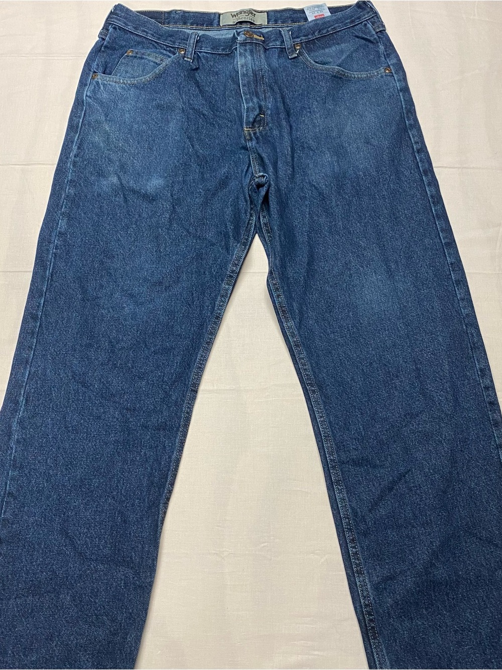 Wrangler Relaxed Fit Jeans in Dark Blue Denim